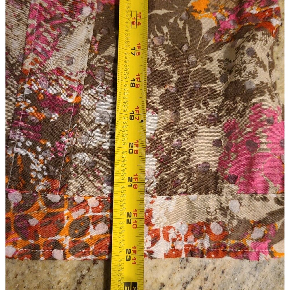 Lot of 2 Christopher Banks Sz M Button Up Jacket Blazer Pink Floral Lightweight - Picture 14 of 16